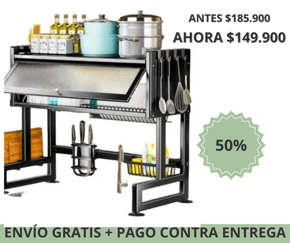 EscurriChef™ 65 - Escurridor Loza Con Tapa DE 65 CM